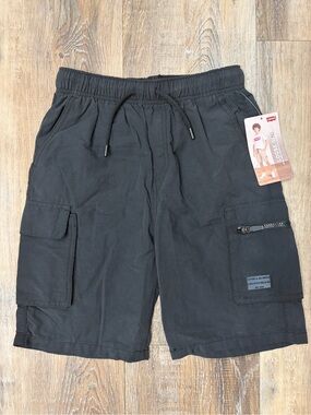Levi's Black Cargo Shorts with Drawstring, Boys Size Medium, NWT!